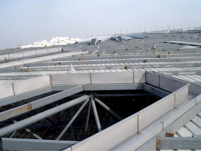 鸡西安吉县体育馆网架